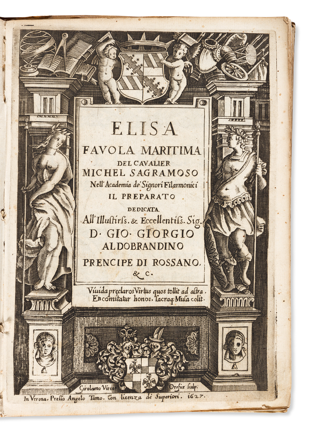 Sagramoso, Michele (fl. circa 1627) Elisa Favola Maritima.